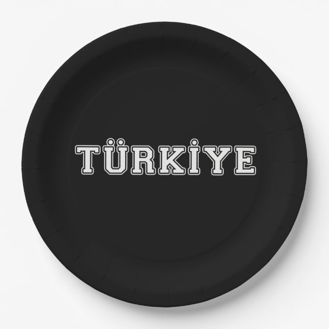 Türkiye Paper Plate (Front)