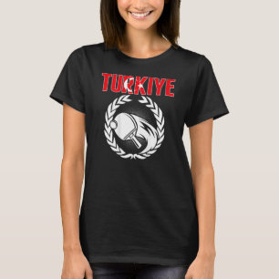 Turkiye Ping Pong Proud Turkey Table Tennis Suppo T-Shirt