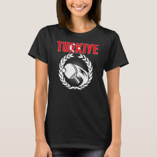Turkiye Ping Pong Proud Turkey Table Tennis Suppo T-Shirt