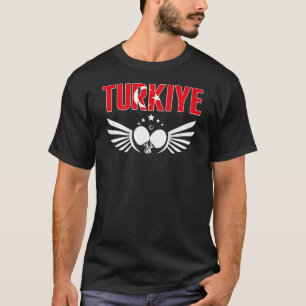 Turkiye Table Tennis     Support Turkey Ping Pong  T-Shirt