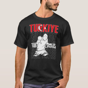 Turkiye Table Tennis   Support Turkey Ping Pong Te T-Shirt
