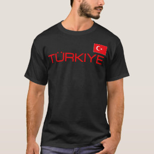 Turkiye Turkey Flag Turkish Sports Jersey Style T-Shirt
