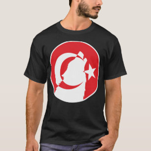 Türkiye Wolf Turkish National Animal Flag T-Shirt