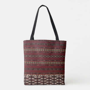 Turkmen Carpet Pattern Tote