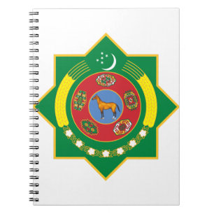 turkmenistan emblem notebook