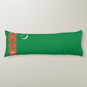 Turkmenistan Flag Body Cushion