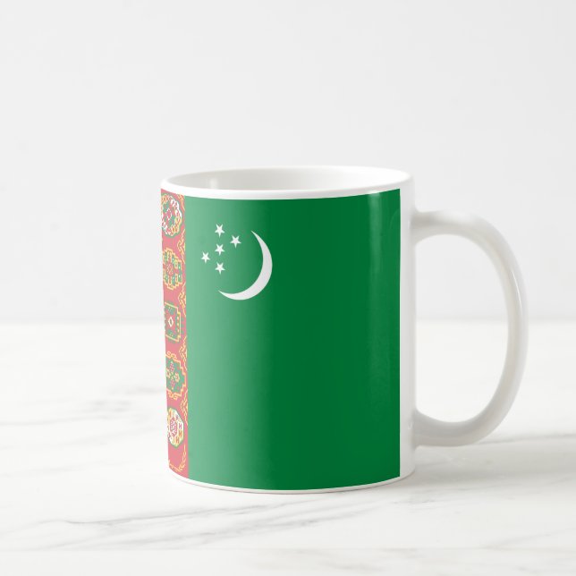  Turkmenistan Flag Ceramic Mug (Right)