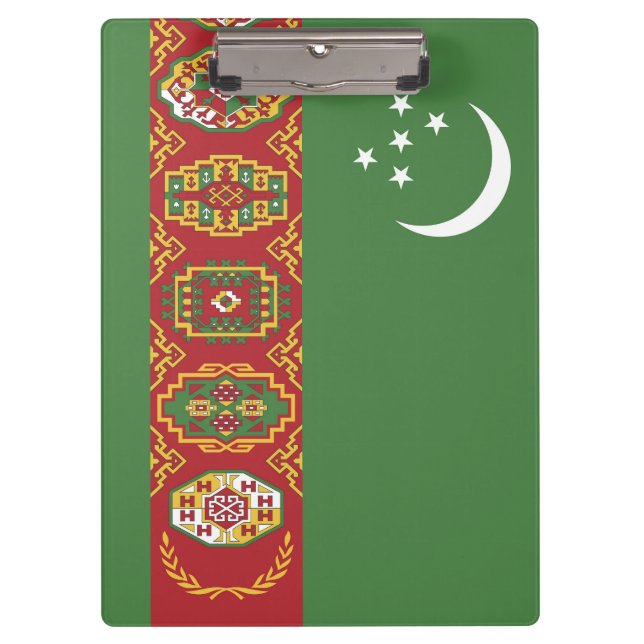 Turkmenistan flag clipboard (Front)