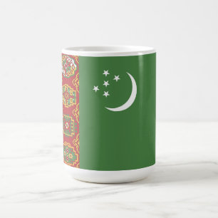 Turkmenistan flag coffee mug