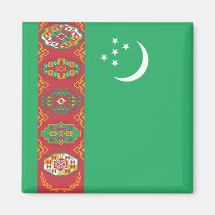 Turkmenistan Flag Magnet