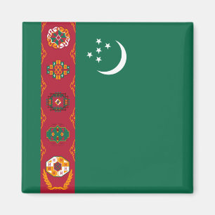 Turkmenistan Flag Magnet