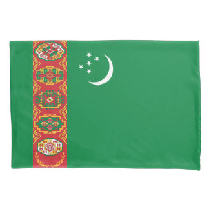 Turkmenistan Flag Pillowcase