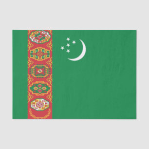 Turkmenistan Flag Tissue Paper