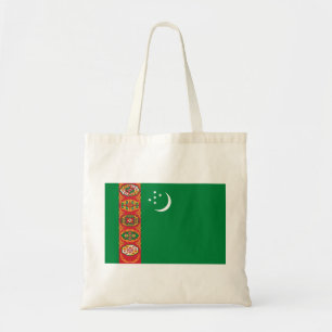 Turkmenistan Flag Tote Bag