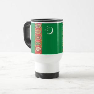 Turkmenistan Flag Travel Mug
