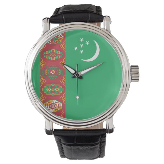 Turkmenistan Flag Watch (Front)