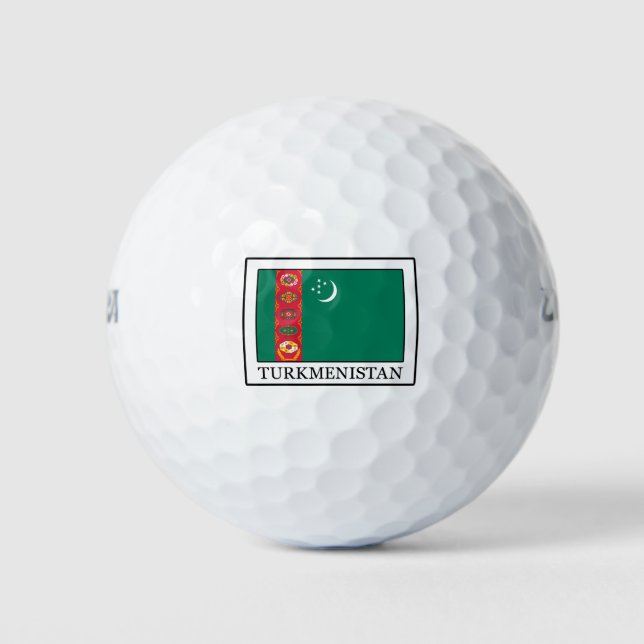 Turkmenistan Golf Balls (Front)