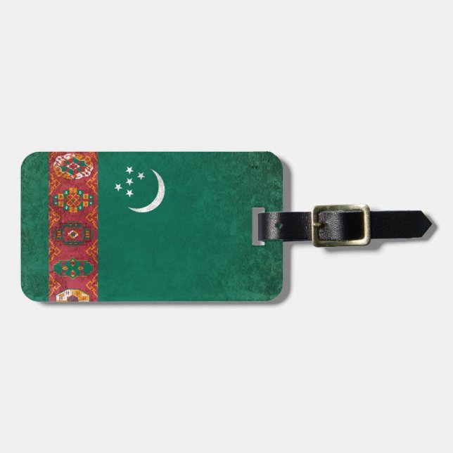 Turkmenistan Luggage Tag (Front Horizontal)