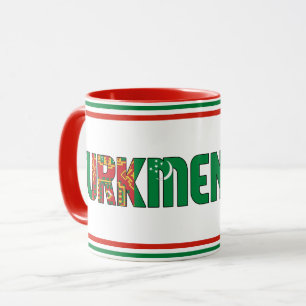 Turkmenistan National Flag Patriotic Coffee Mug
