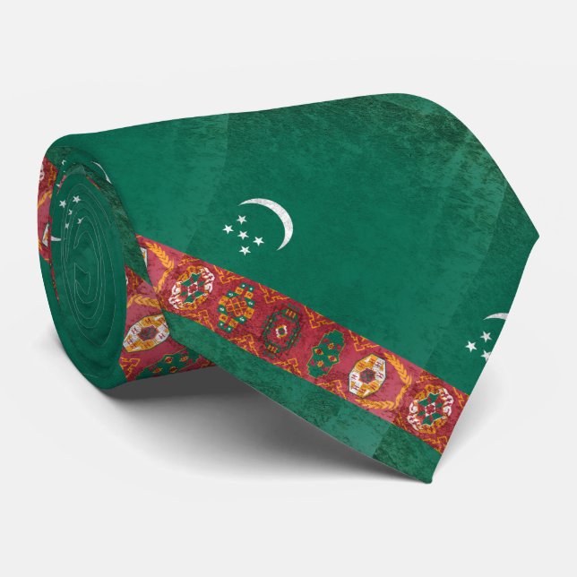 Turkmenistan Tie (Rolled)