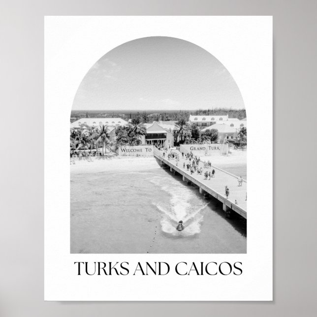 Turks and Caicos Arch Photo Print (Front)