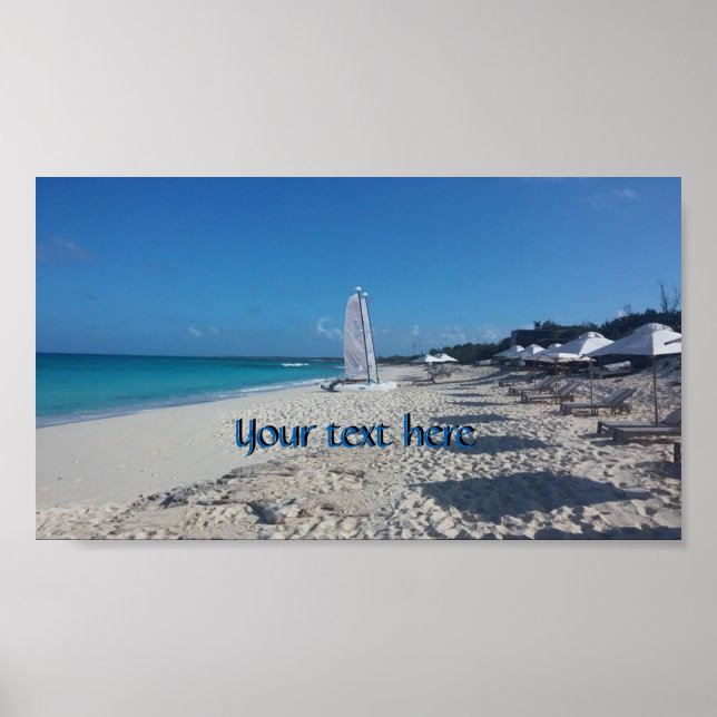 Turks and Caicos Beach Poster (Front)