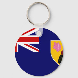 Turks And Caicos Flag Key Ring