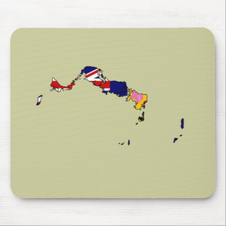 Turks And Caicos flag map Mouse Mat