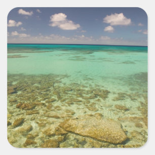 Turks and Caicos, Grand Turk Island, Cockburn 2 Square Sticker