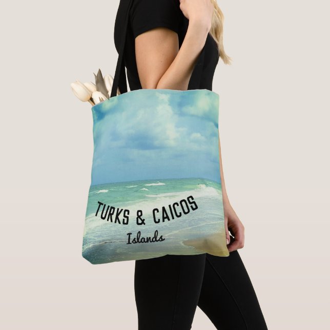 Turks and Caicos Islands Beach Tote Bag (Close Up)