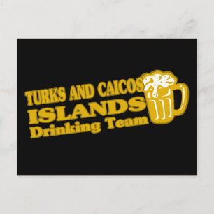 Turks and Caicos Islands Drinking Team Postcard