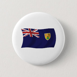 Turks And Caicos Islands Flag Button