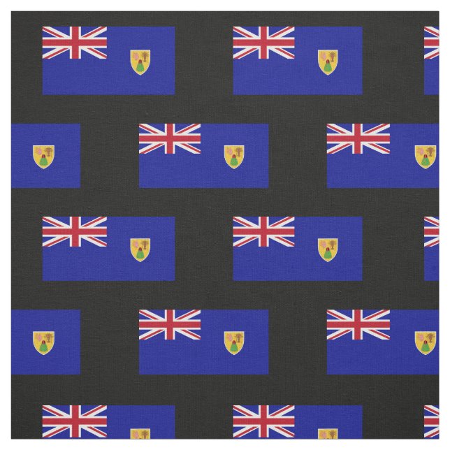 Turks and Caicos Islands Flag Fabric (Swatch)