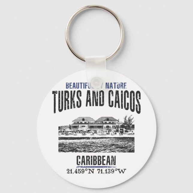 Turks and Caicos Islands Key Ring (Front)