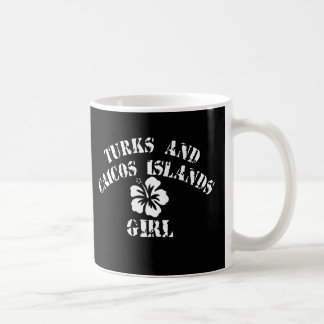 Turks and Caicos Islands Pink Girl Coffee Mug