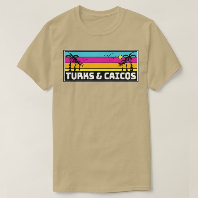 Turks and Caicos Islands T-Shirt (Design Front)