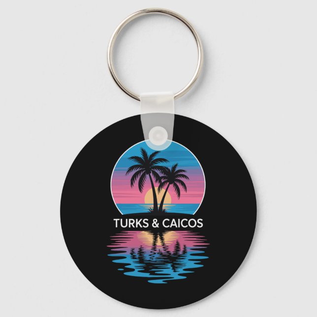 Turks And Caicos  Key Ring (Front)