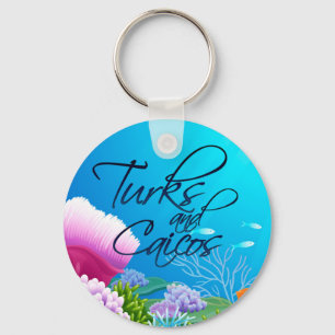 Turks and Caicos reef Key Ring