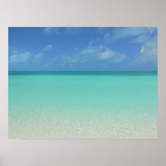 TURKS AND CAICOS SEASCAPE/SEA SAND AND SKY POSTER (Front)