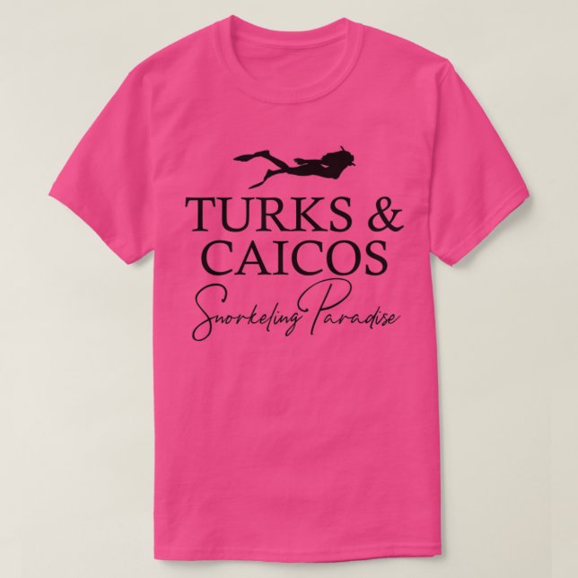 Turks and Caicos Snorkelling Lover T-Shirt (Design Front)