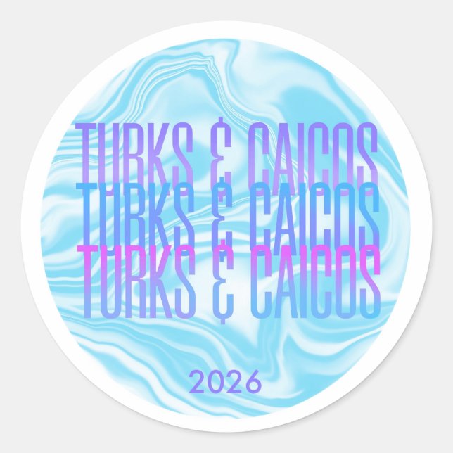 Turks and Caicos Sticker (Front)