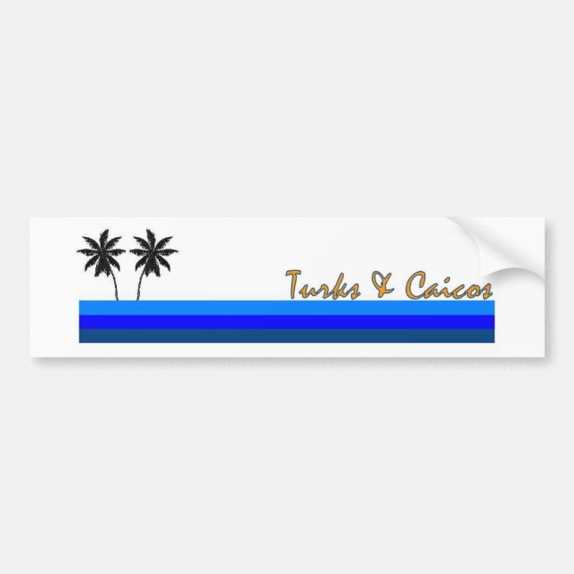 Turks & Caicos Bumper Sticker (Front)