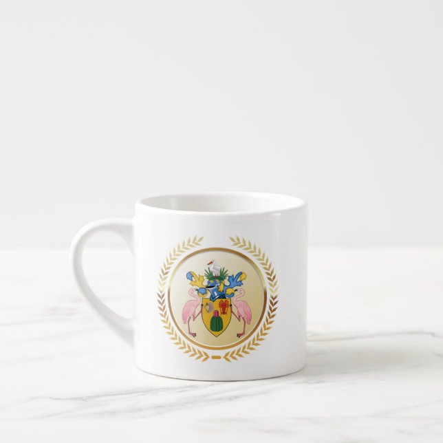 Turks & Caicos Coat Of Arms Espresso Cup (Left)