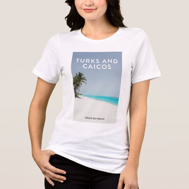 Turks Caicos Grace Bay Dream Tri-Blend Shirt (Front)