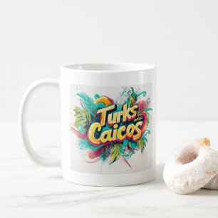 Turks & Caicos Graffiti Vibes: Island Street Art Coffee Mug