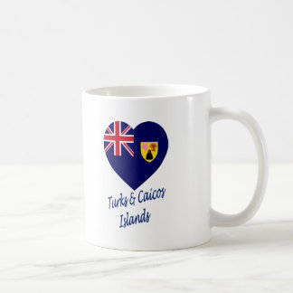 Turks & Caicos Islands Flag Heart Coffee Mug