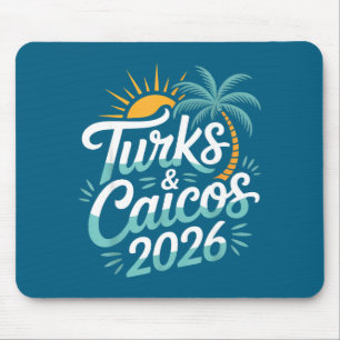 Turks Caicos Islands Souvenirs 2026 Graphic Art Mouse Mat