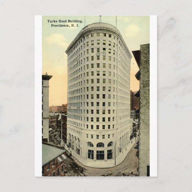 Turks Head Building Providence RI 1915 Vintage Postcard (Front)