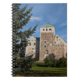 Turku, Finland, ancient Turun Linna Castle, a Notebook