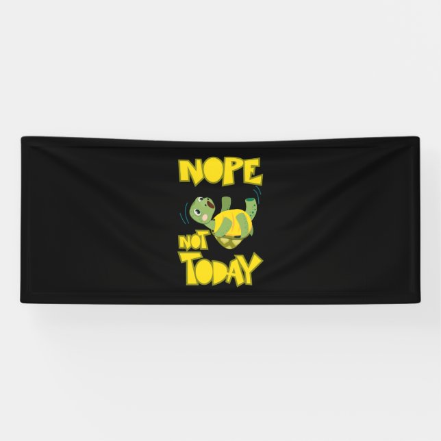 Turlte Lover | Turtle Not Today Banner (Horizontal)
